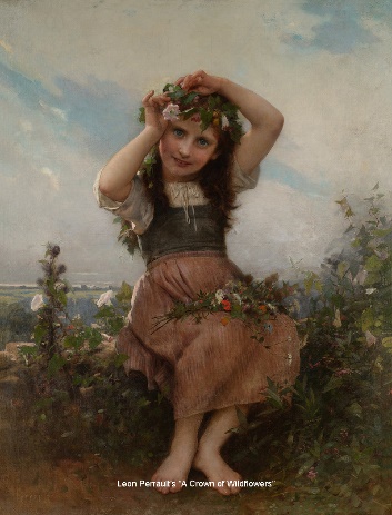 Leon Perrault titled A Crown of Wildflowers