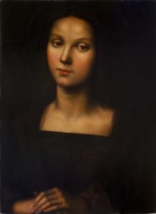 A painting of a personDescription automatically generated