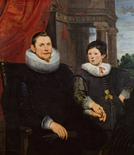 Portrait of a father and son