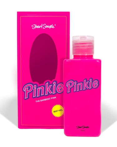 A pink bottle of lotionDescription automatically generated