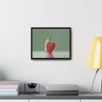 An image of a Stuart Dunkel painting hanging on a wall.Description automatically generated