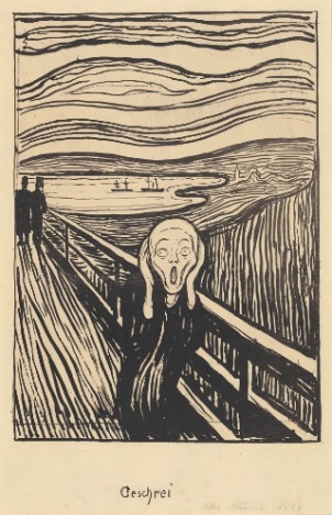 A print of Munch's Scream