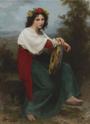 William Bouguereau’s L’Italienne au Tambour de Basque