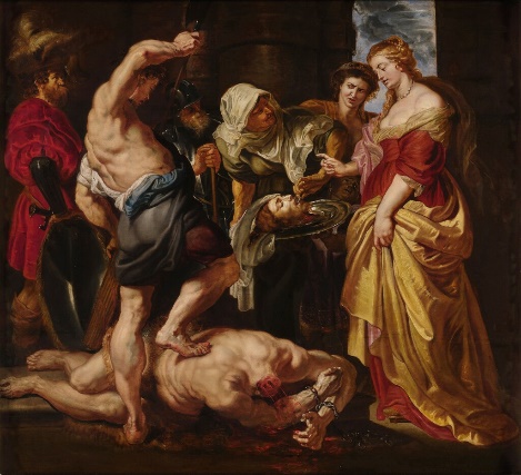 Salome Presented with the Head of Saint John the Baptist by Peter Paul Rubens
