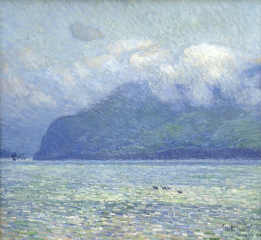 A coastal scene - The Silver Vale and the Golden Gate by Childe Hassam