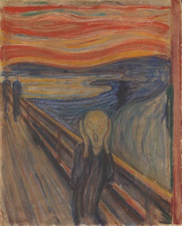 A painting of a screamDescription automatically generated