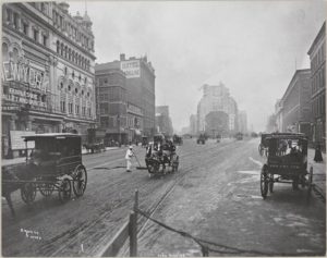 A photo of Longacre Square 1900 (pre-Times Square), Byron Company, Museum of the City of New York