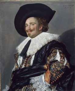 A man in a garment and large hat by Frans Hals
